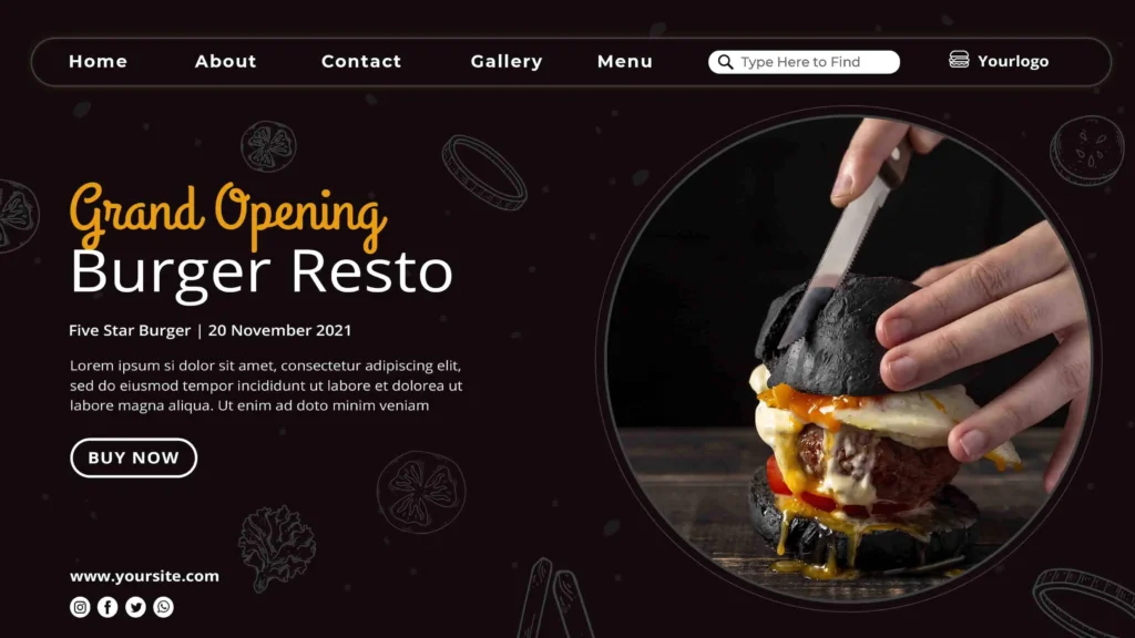 Restaurant Website Design